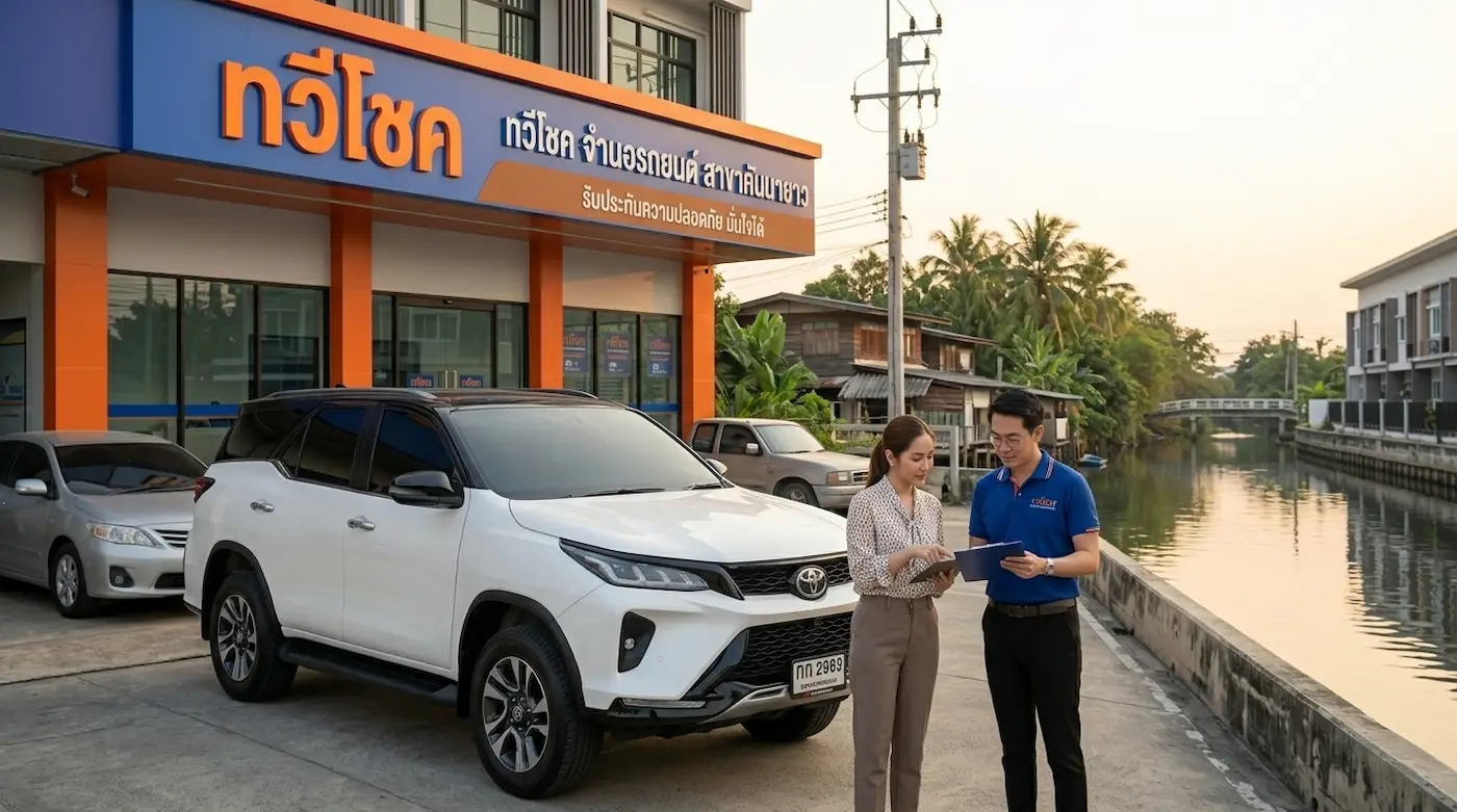 ทวีโชค รับจำนำรถ คันนายาว กรุงเทพ รถติดไฟแนนซ์สอบถามได้
